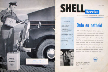 "Shell Service" Shell Gasstation-Magazine1953 (8021)
